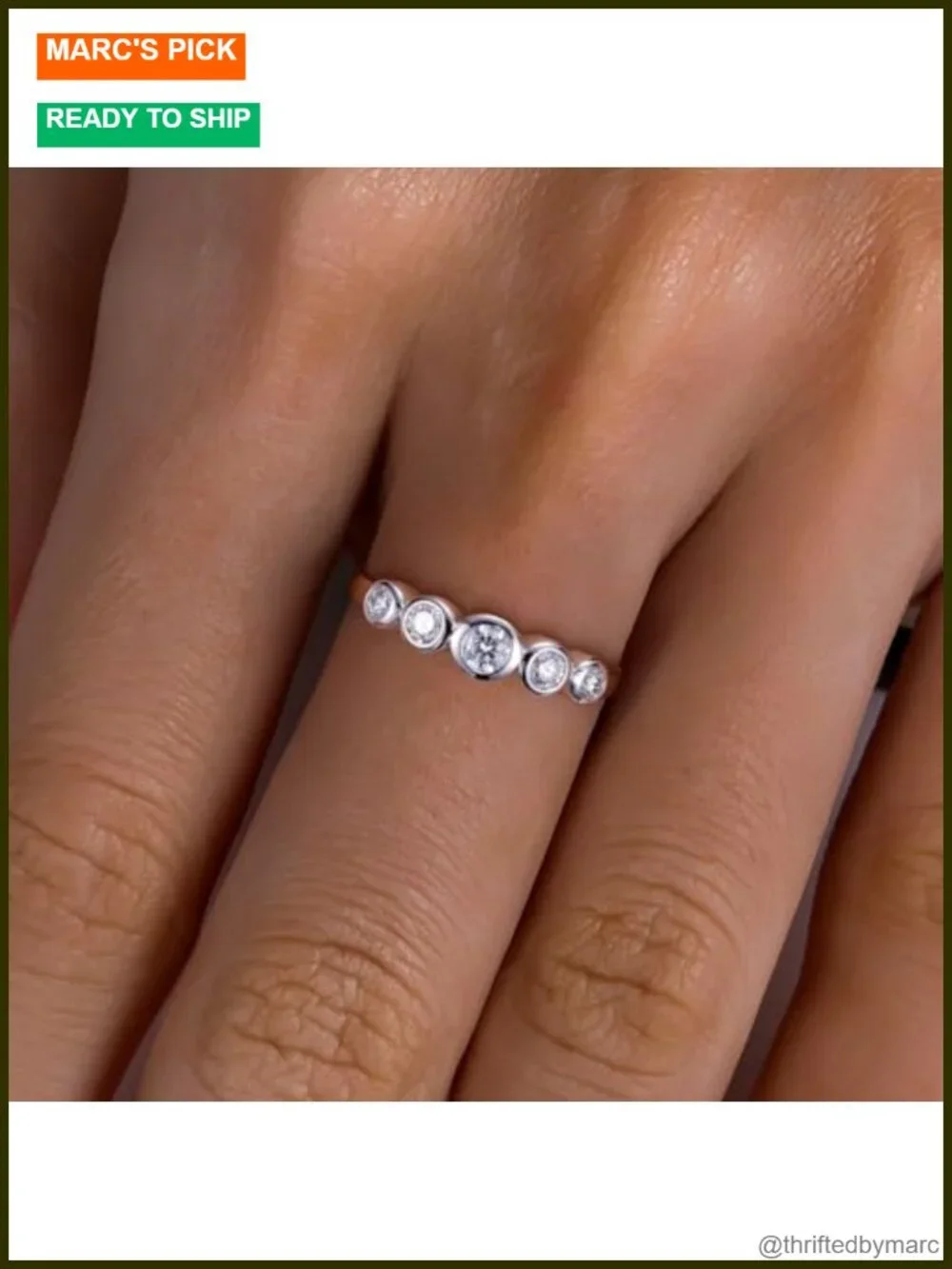N/A sparkling moissanite